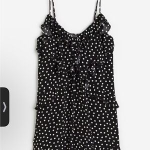 H&M Flounce-Detail Mini Dress